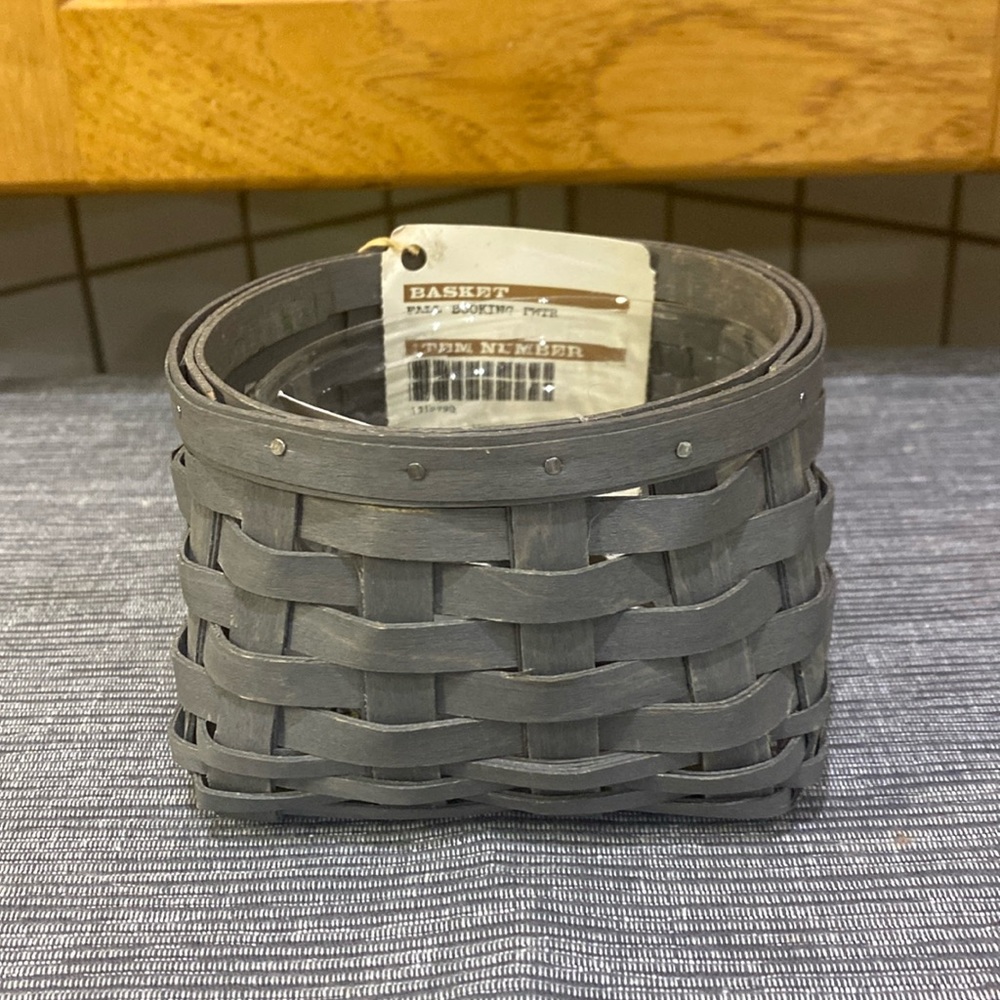 Longaberger 2015 Fall Booking Pewter Basket with Protector